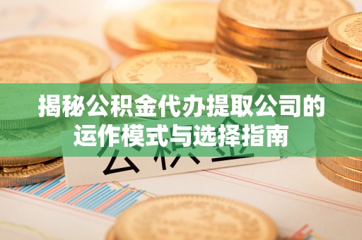 峰峰矿区揭秘公积金代办提取公司的运作模式与选择指南