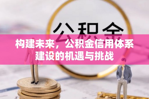 峰峰矿区构建未来，公积金信用体系建设的机遇与挑战